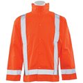 K Tay Designs SS500P-3X-4X Rain Jacket with Detachable Class 3 HoodOrange 3XL & 4XL K 1114217